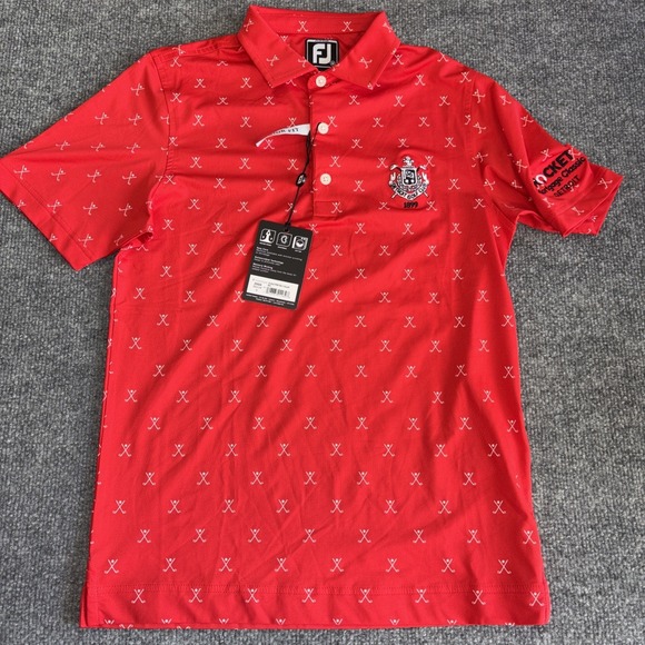 FootJoy Other - Footjoy Junior M Red Golf Polo Shirt Rocket Mortgage Classic Detroit Golf Club